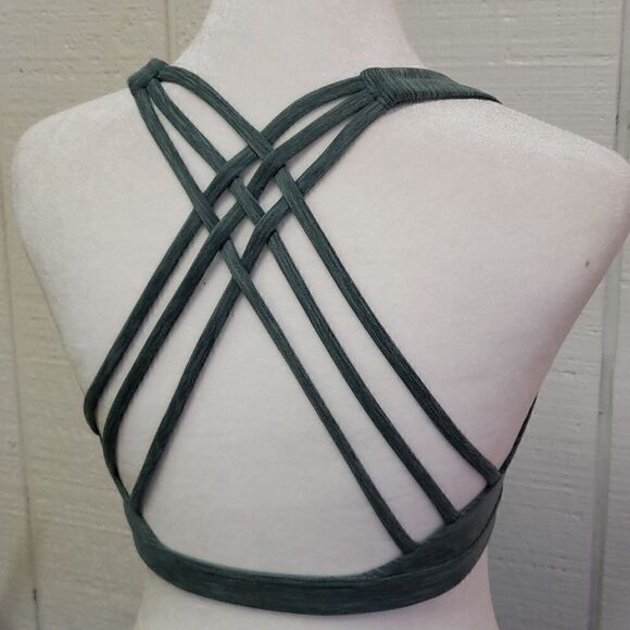 VICTORIA'S SECRET Blue Racerback Sports Bra Activewear Gym Style Fitness Fashion - Picture 2 of 6